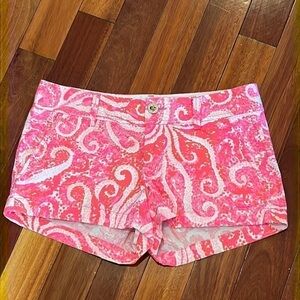 🌸 Lilly Pulitzer The Walsh Short Size 2 Pink and White